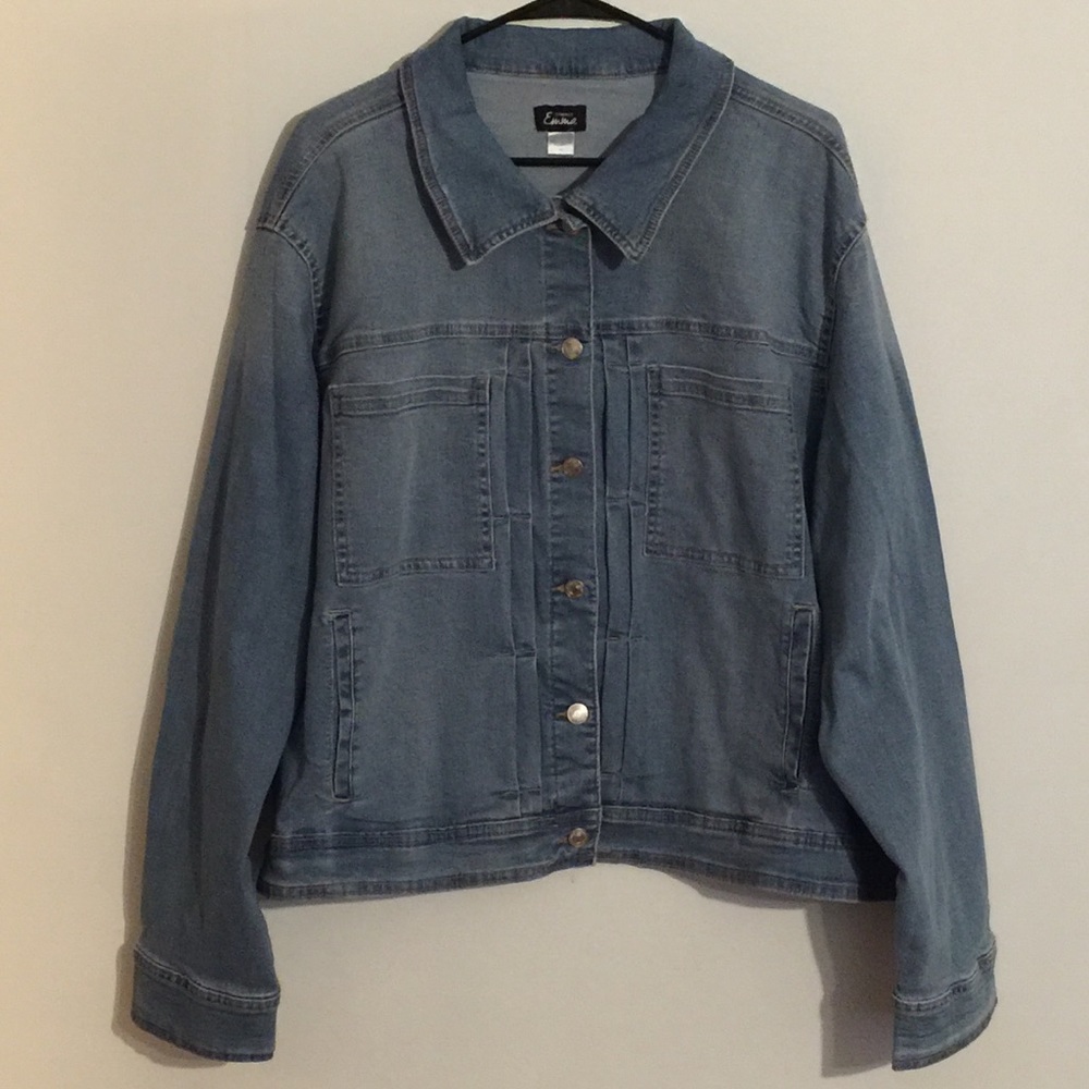 Plus Size Jean Jacket - Picture 2 of 5